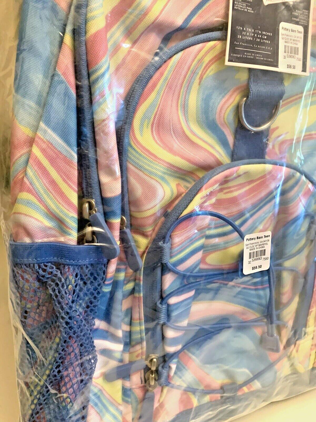 Pottery Barn school Disney girl Rainbow Large Backpack Princess travel Bag  ?? .