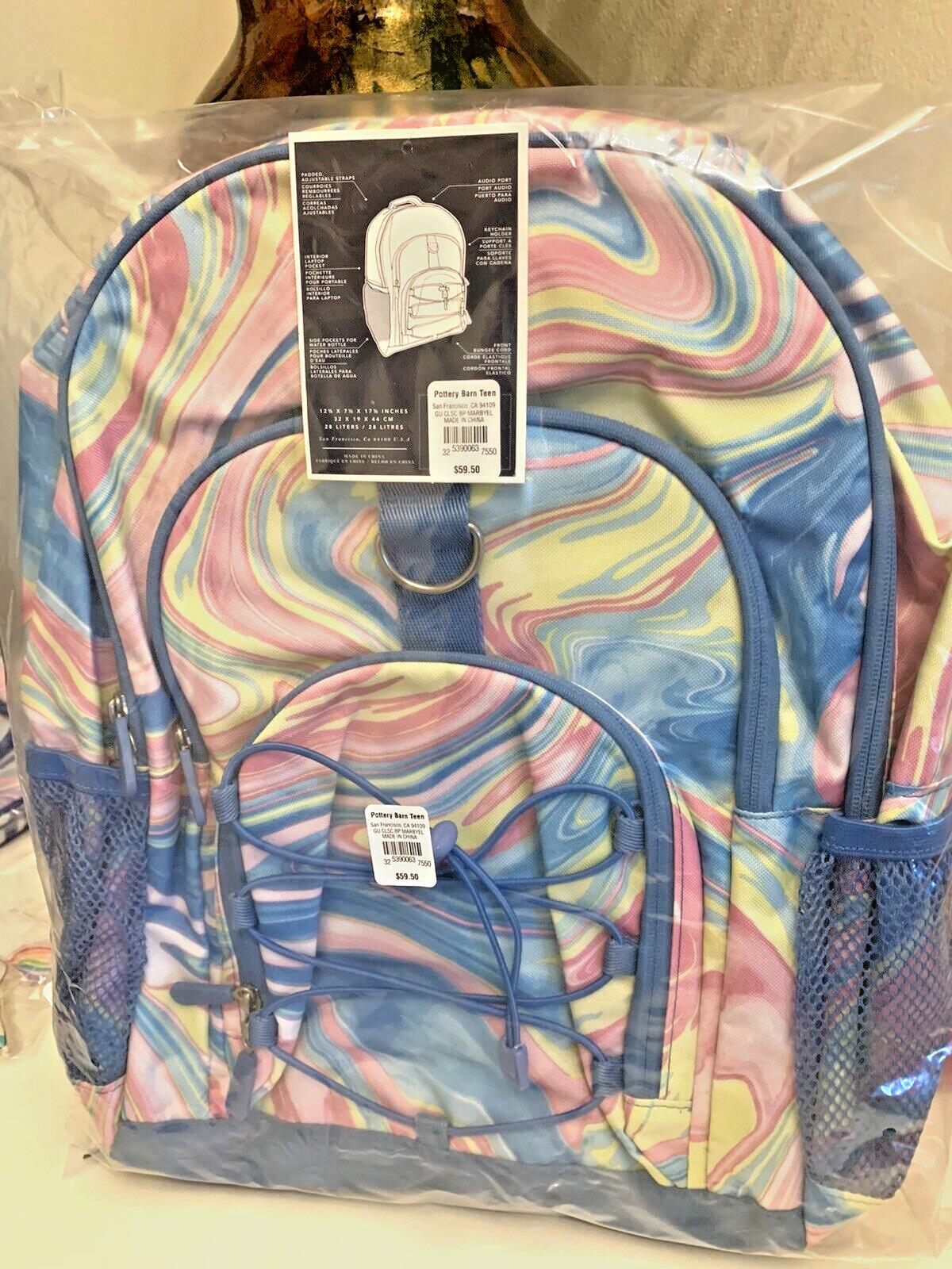 Pottery Barn school Disney girl Rainbow Large Backpack Princess travel Bag  ?? .