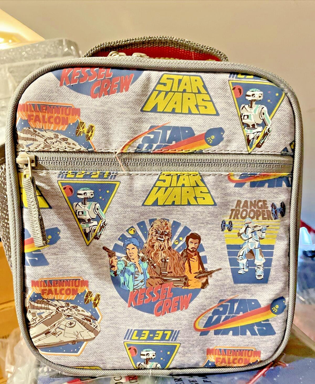 Pottery Barn School Disney Star Wars LUNCH BOX BAG SOLO travel boy Vader space -
