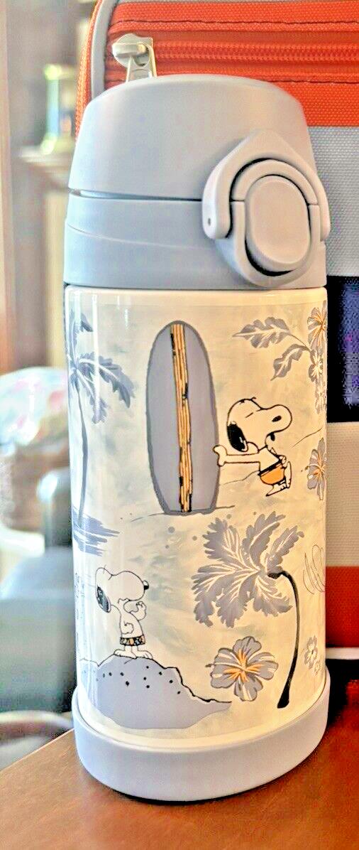 SNOOPY Pottery barn school Peanuts Disney Water Bottle Dinosaur gift boy SET .