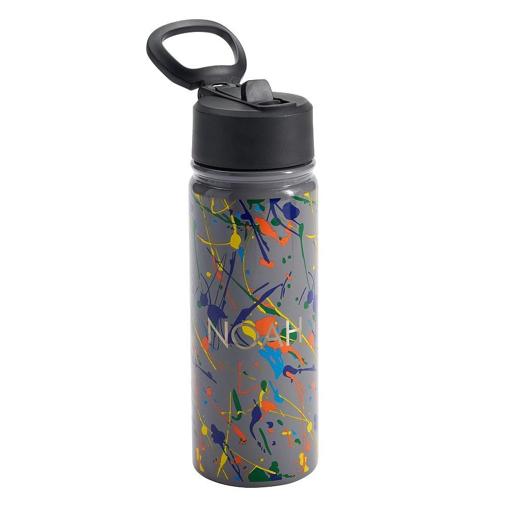 Pottery barn school WATER BOTTLE LARGE Travel comic boy paint art sport team kid