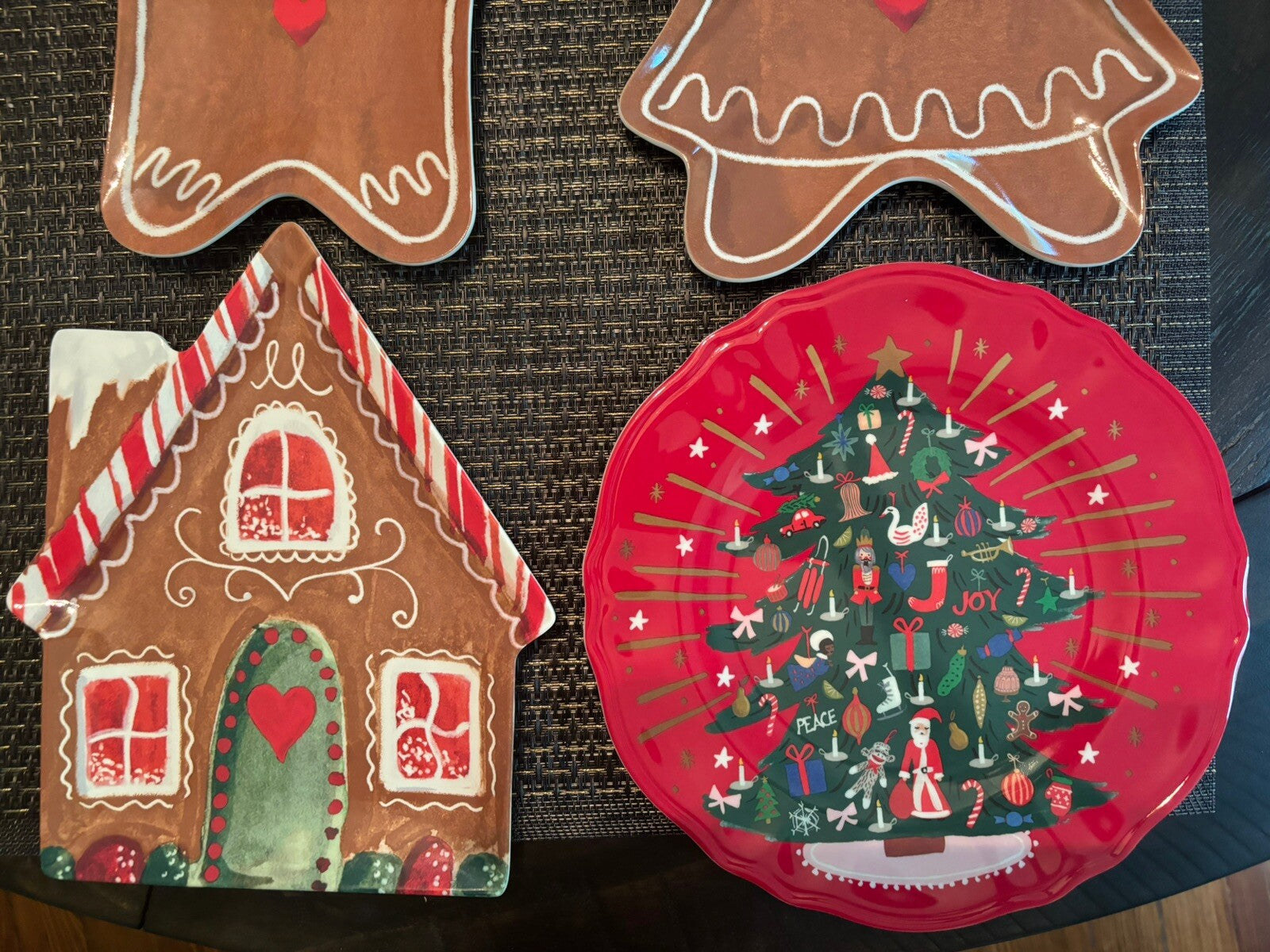 Pottery Barn holiday Nutcracker Christmas Gingerbread Plate SET party SET 8 \