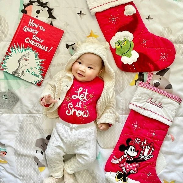 Pottery Barn Holiday Christmas stocking Reindeer Party Disney Minnie Mouse kid