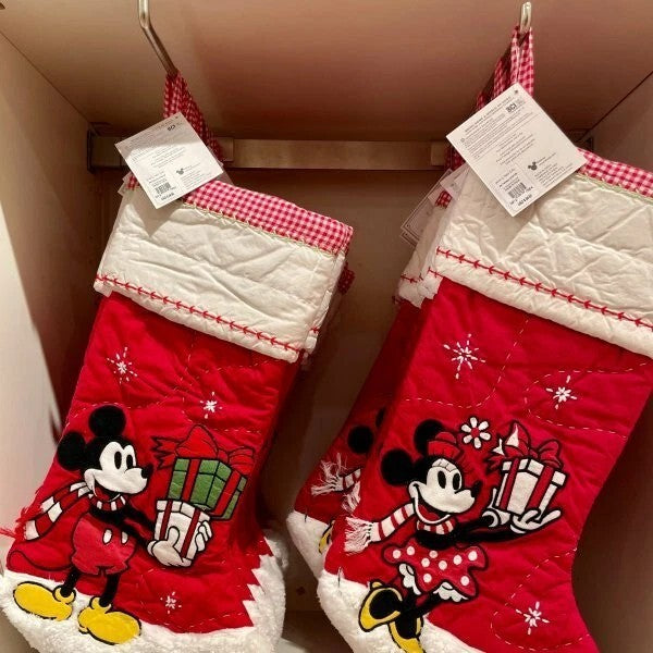 Pottery Barn Holiday Christmas stocking Reindeer Party Disney Minnie Mouse kid