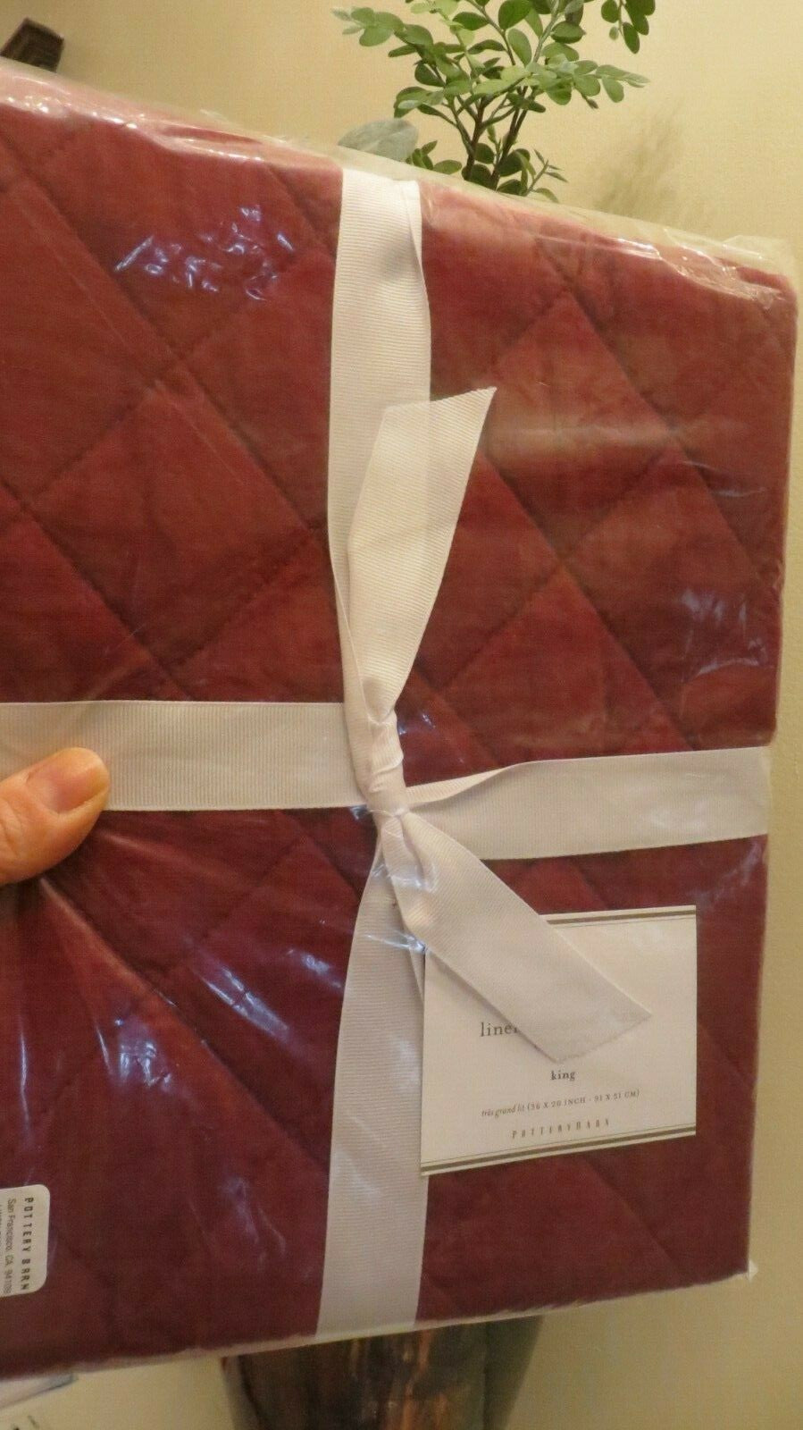 Pottery Barn Christmas Linen Disney Diamond King SHAM holiday gift mom  ?? ]