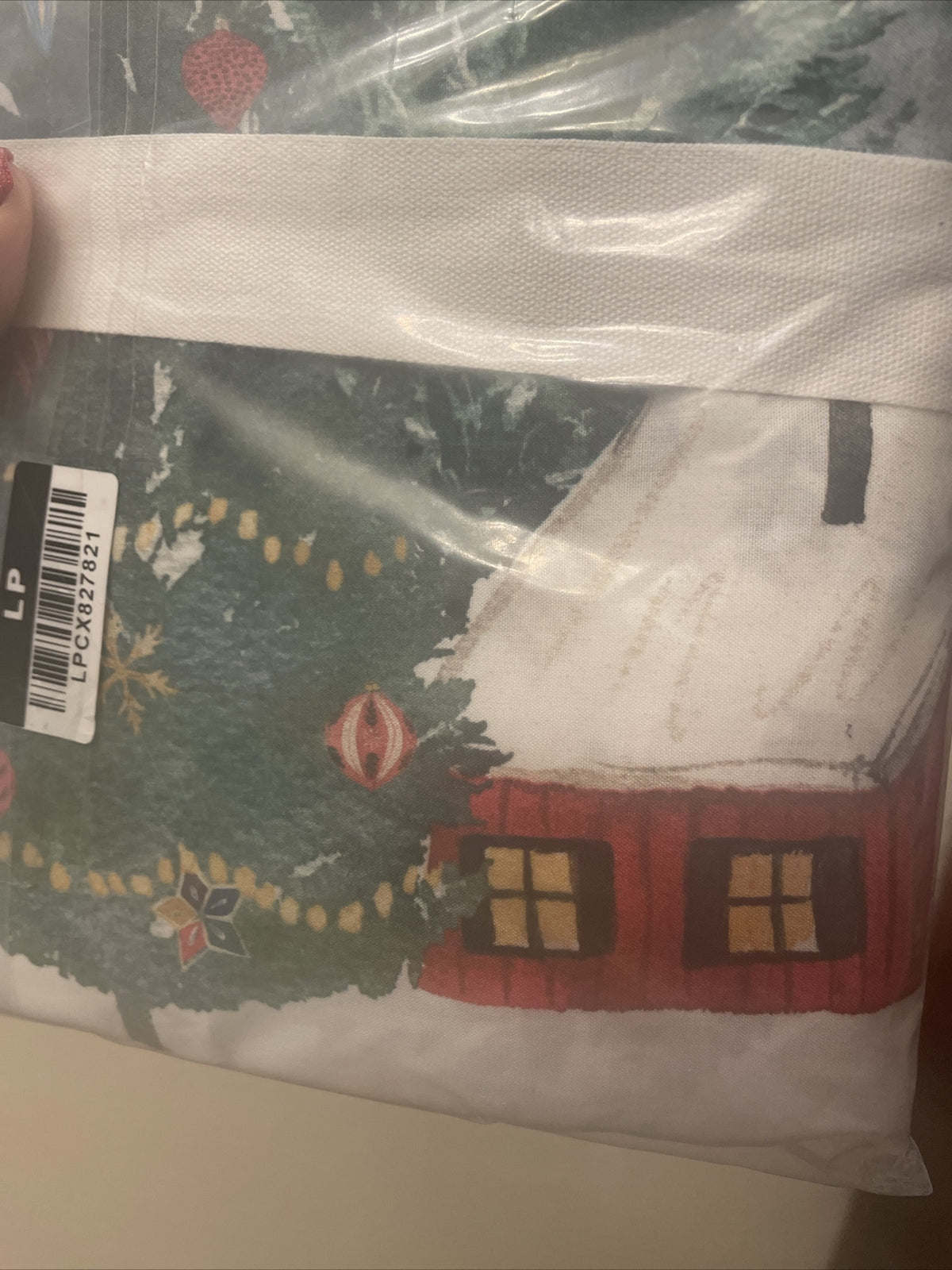 Pottery Barn Holiday Party Pillow Sham Christmas Country Lodge village deer '