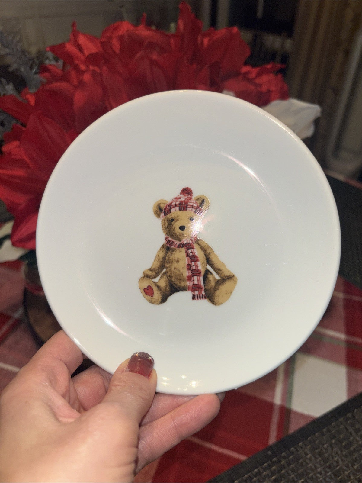 Pottery Barn Tea Set for Kids Cup Princess Party Teddy Bear Mug Holiday Santa
