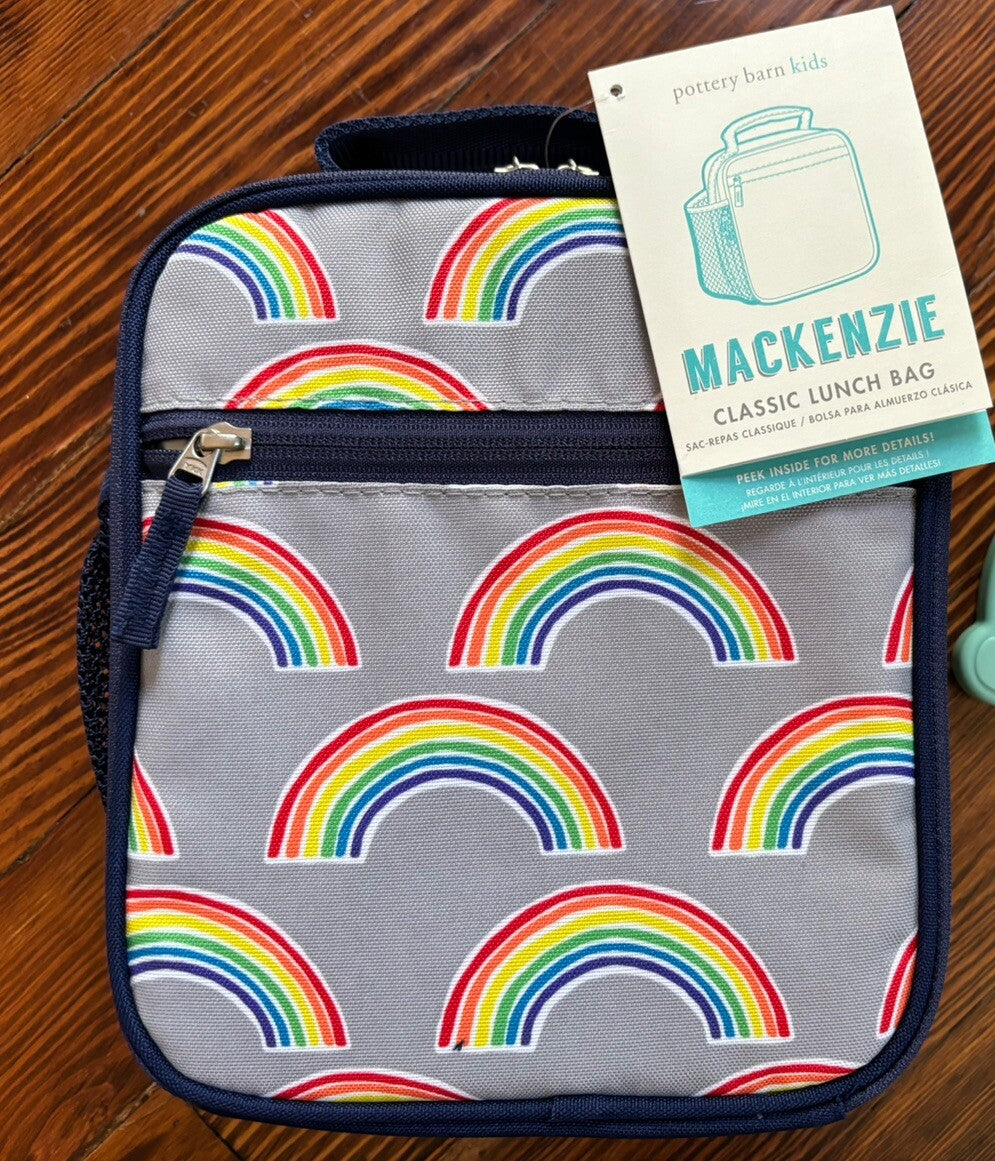 School Pottery Barn LUNCH BOX BAG Rainbow Disney Princess Holiday Travel Girl ,
