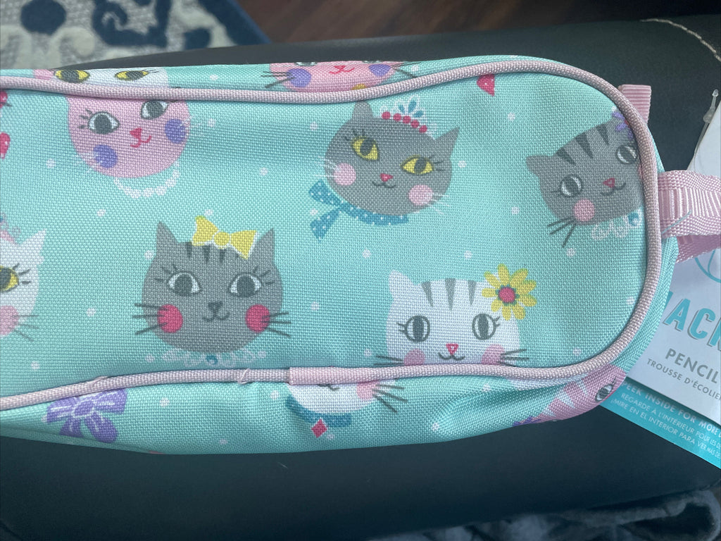 school Pottery Barn Disney Princess Kitty PENCIL CASE girl gift cat party gift .