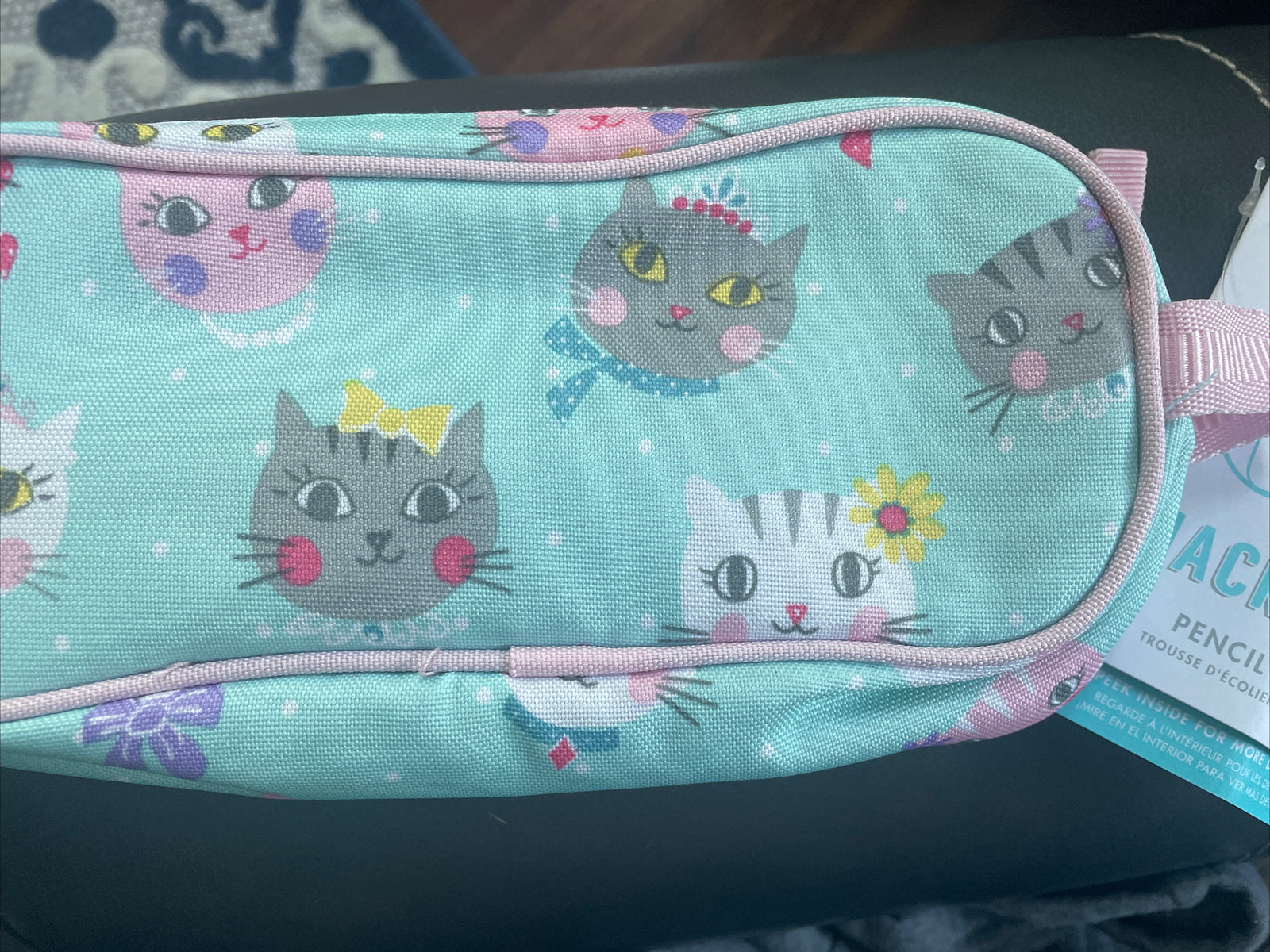 school Pottery Barn Disney Princess Kitty PENCIL CASE girl gift cat party gift .