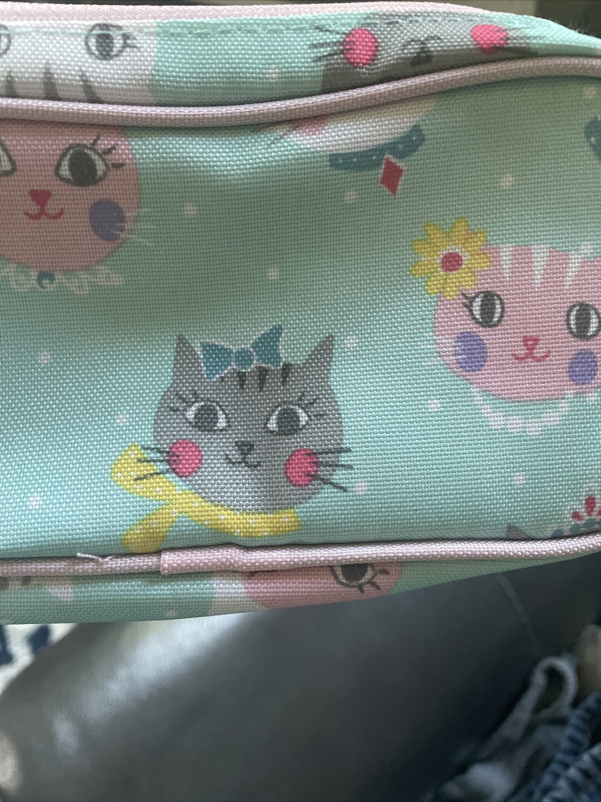 school Pottery Barn Disney Princess Kitty PENCIL CASE girl gift cat party gift .