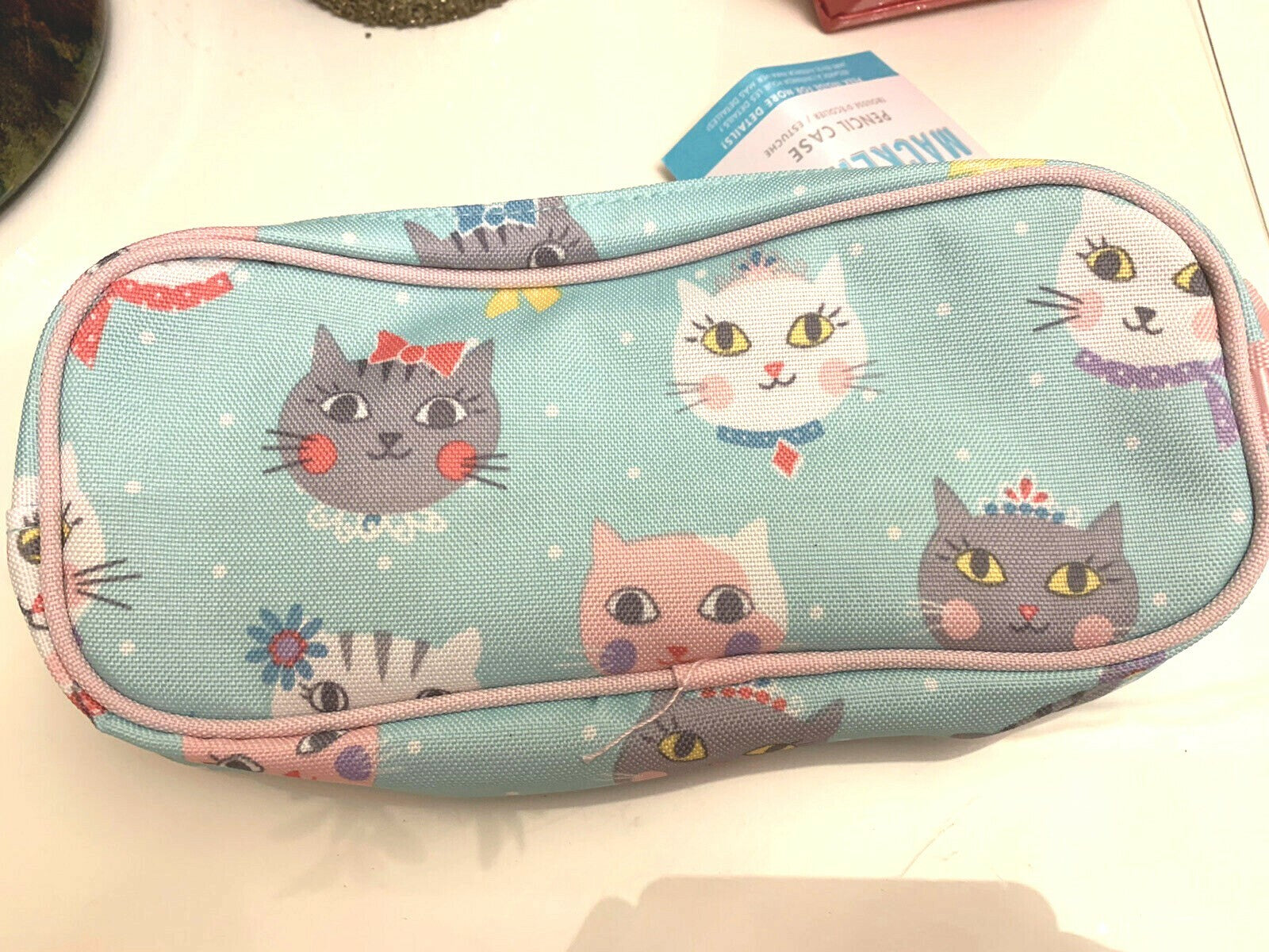 school Pottery Barn Disney Princess Kitty PENCIL CASE girl gift cat party gift .