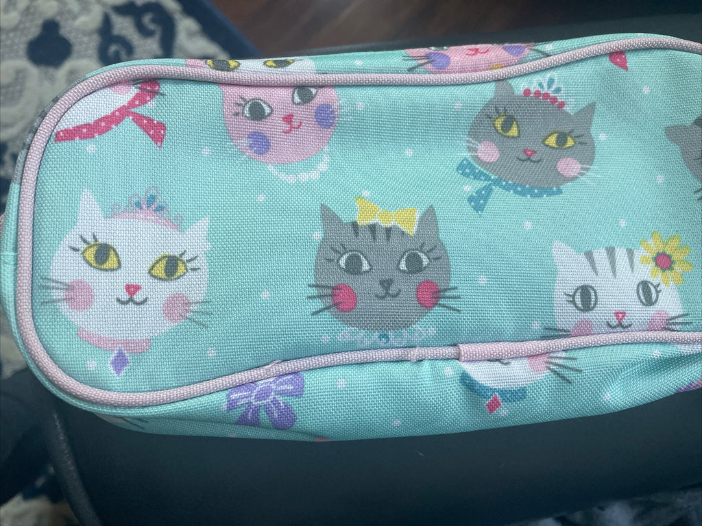 school Pottery Barn Disney Princess Kitty PENCIL CASE girl gift cat party gift .
