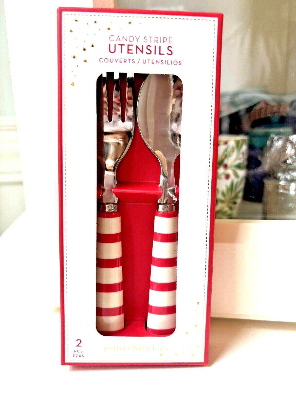 Disney school Pottery Barn Christmas Candy Cane Utensil holiday Seuss party m