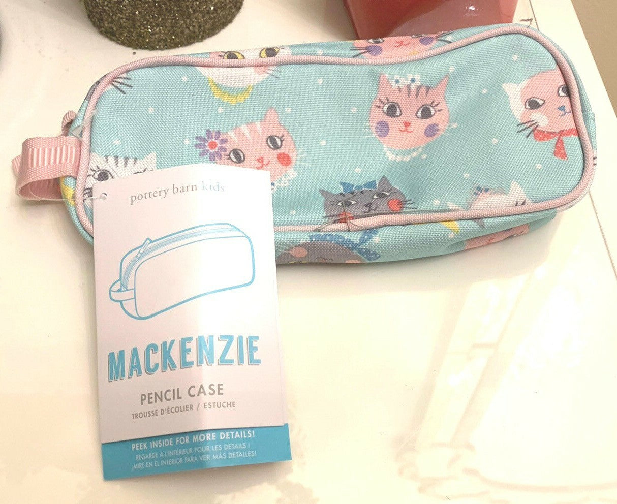 school Pottery Barn Disney Princess Kitty PENCIL CASE girl gift cat party gift .