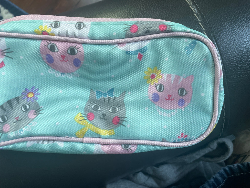 school Pottery Barn Disney Princess Kitty PENCIL CASE girl gift cat party gift .