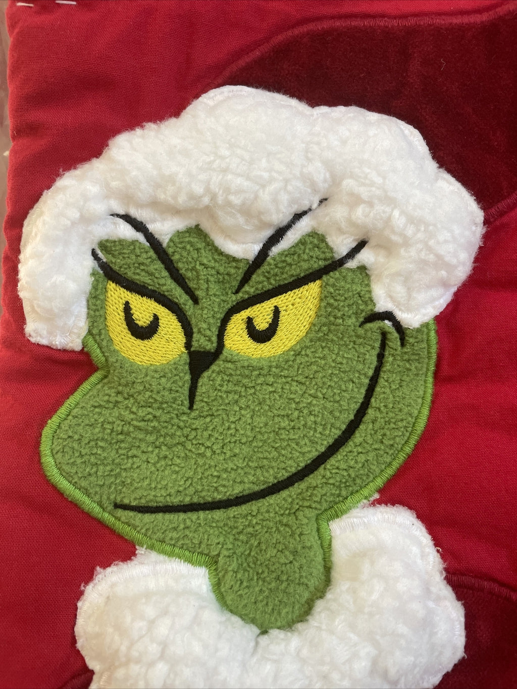 Pottery Barn GRINCH Holiday Christmas stocking Dr. Seuss gift Party kid Disney +