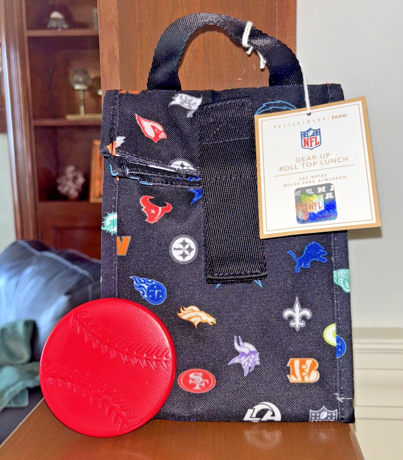 Pottery Barn School MLB Baseball Lunch Bag NFL sports bag Disney travel boy .