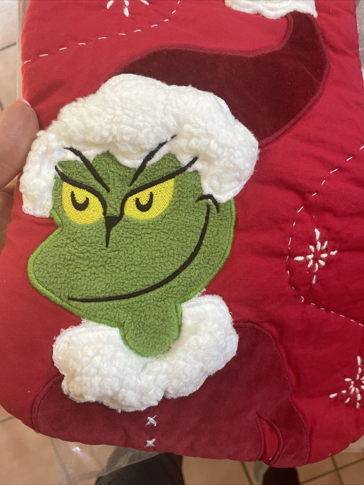 Pottery Barn GRINCH Holiday Christmas stocking Dr. Seuss gift Party kid Disney +