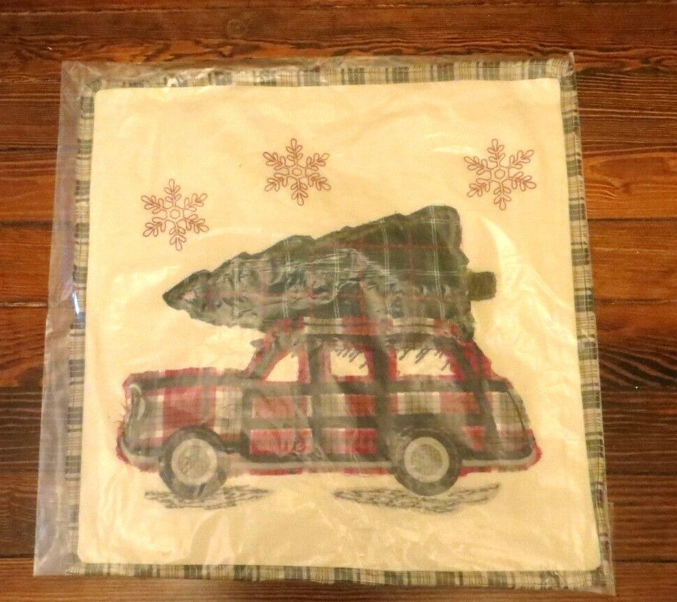 Pottery Barn Disney PILLOW Cover Holiday party car Christmas gift lodge ]