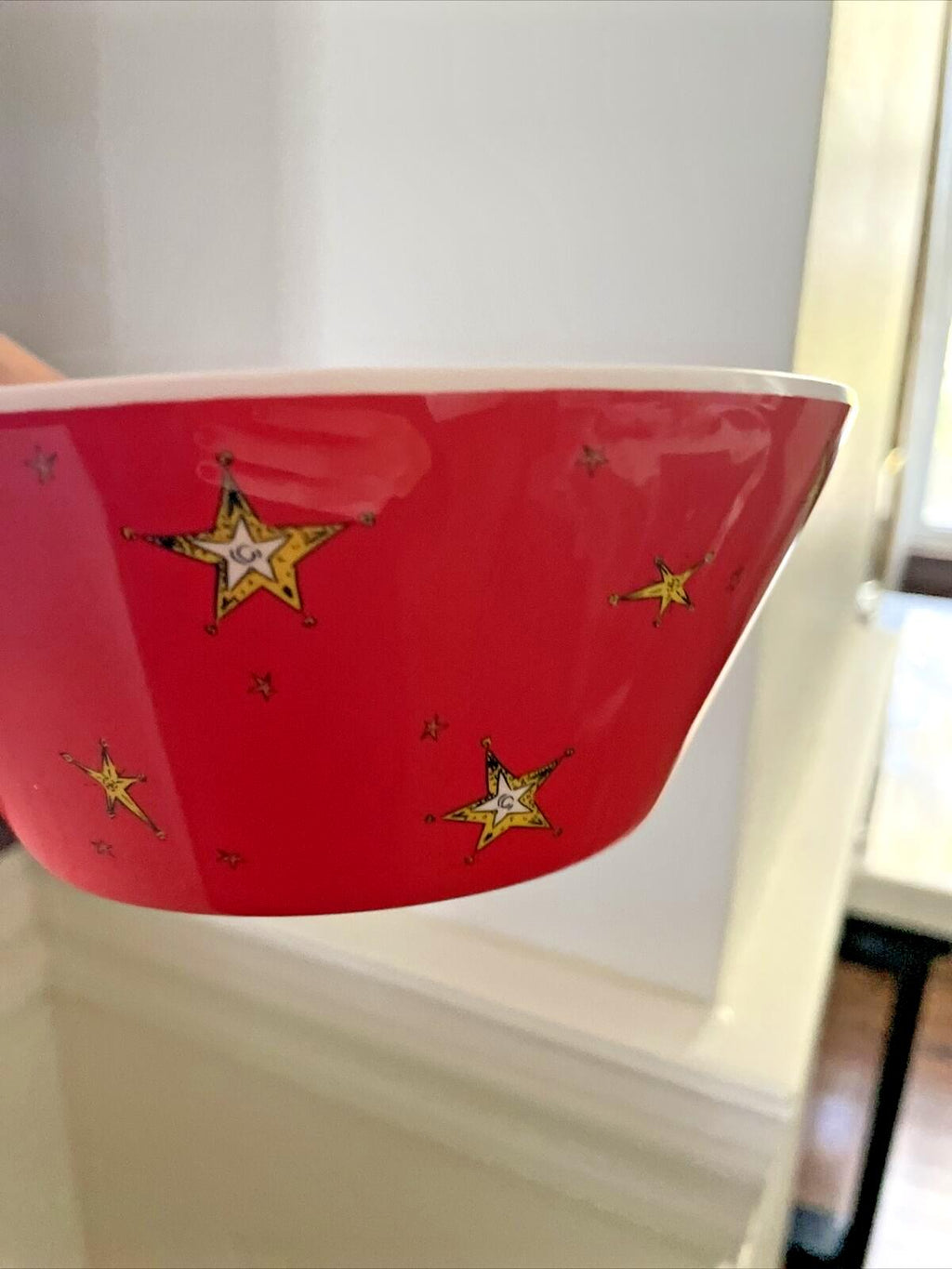 Disney Pottery Barn Grinch Bowl Holiday gift Dr Seuss Christmas Party Dog Star '