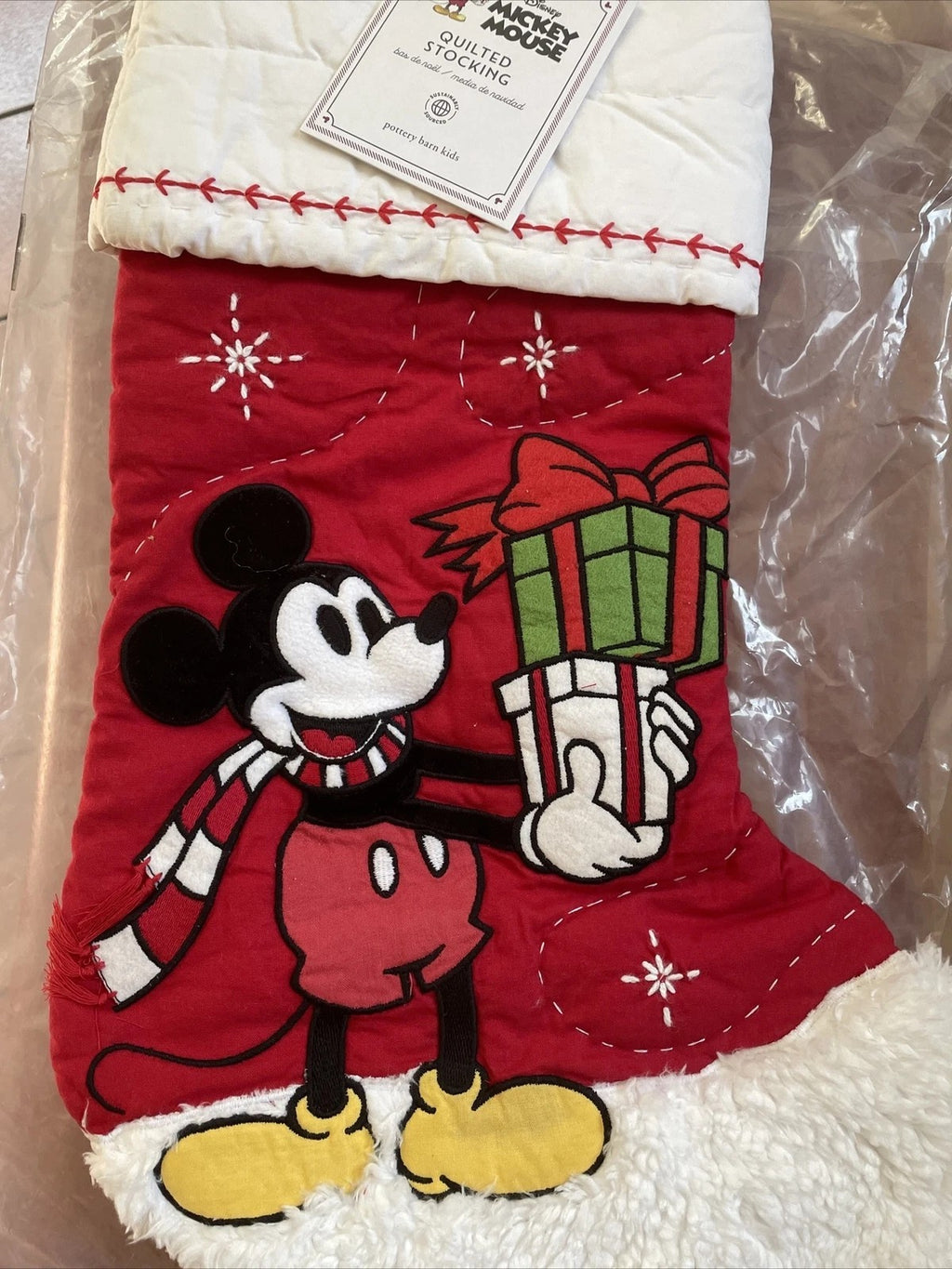 Pottery Barn Holiday Christmas stocking Mickey Reindeer Party Grinch Disney kid