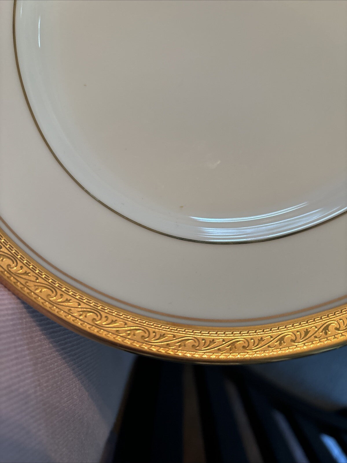 NORITAKE holiday Platter CRESTWOOD GOLD White Birthday PORCELAIN party Wedding \