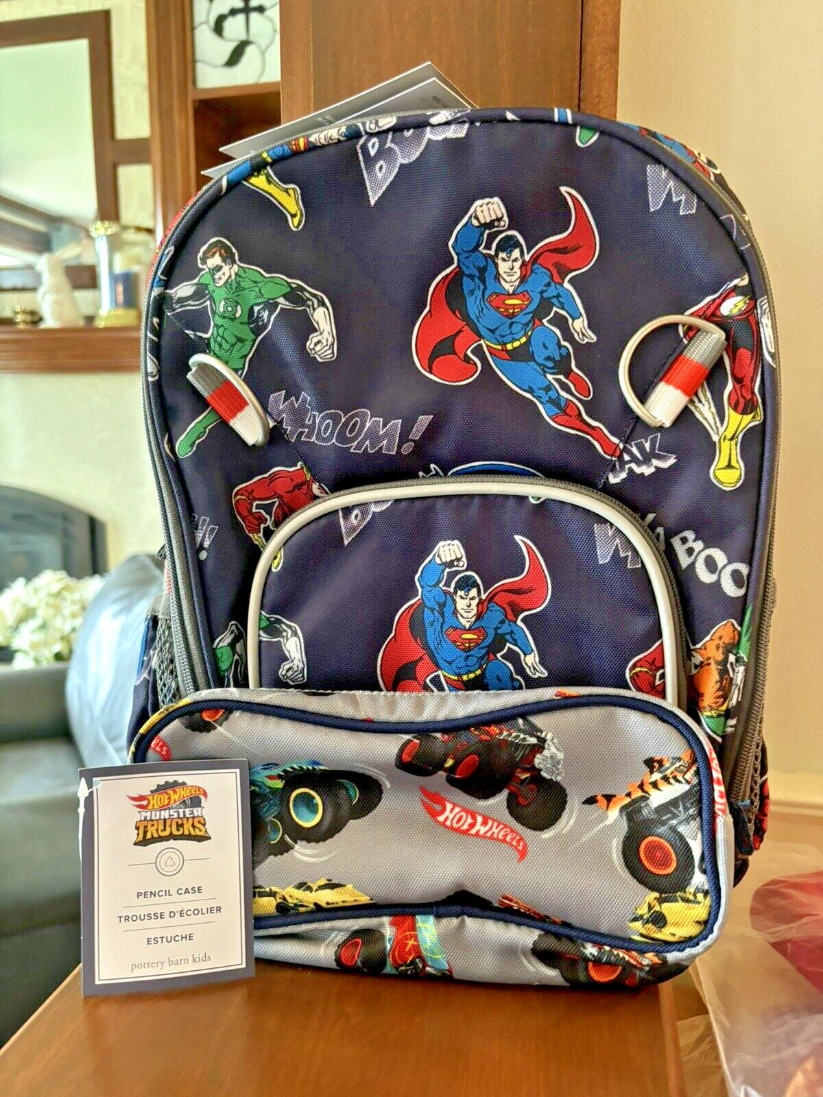 Pottery Barn school Disney backpack Marvel Avengers Hot Wheels Bag superHero ??.