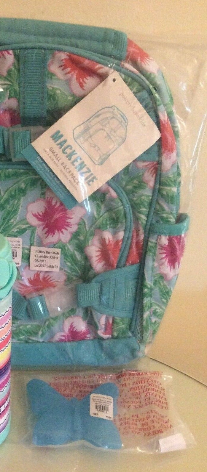 Pottery barn school Disney BACKPACK birthday gift rainbow flower girl pink ?? .