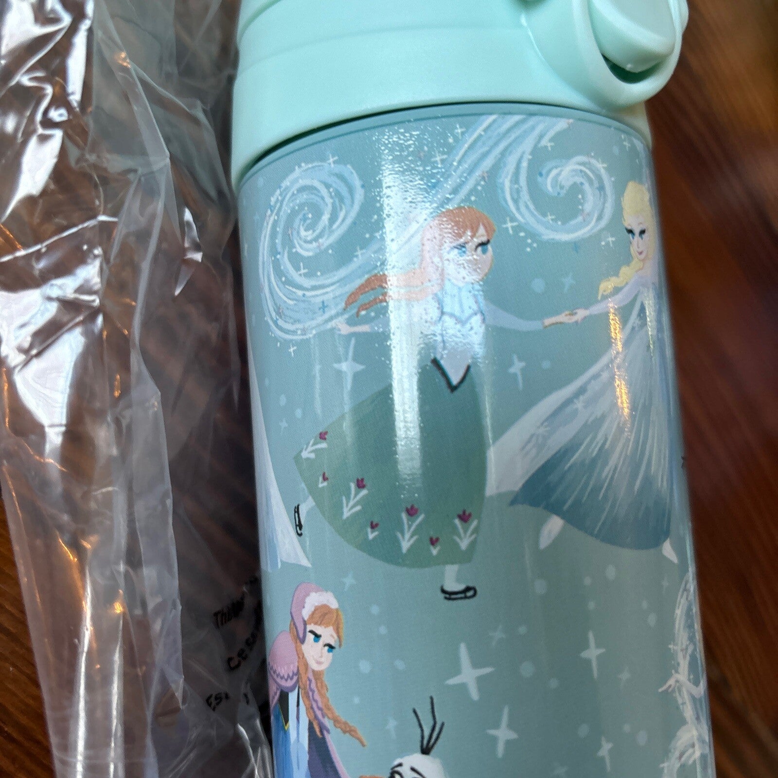 Disney School Pottery barn Frozen Elsa Water Bottle holiday Olaf Travel gift 1