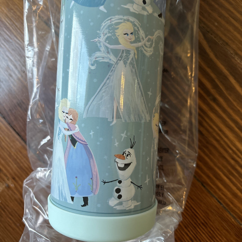Disney School Pottery barn Frozen Elsa Water Bottle holiday Olaf Travel gift 1