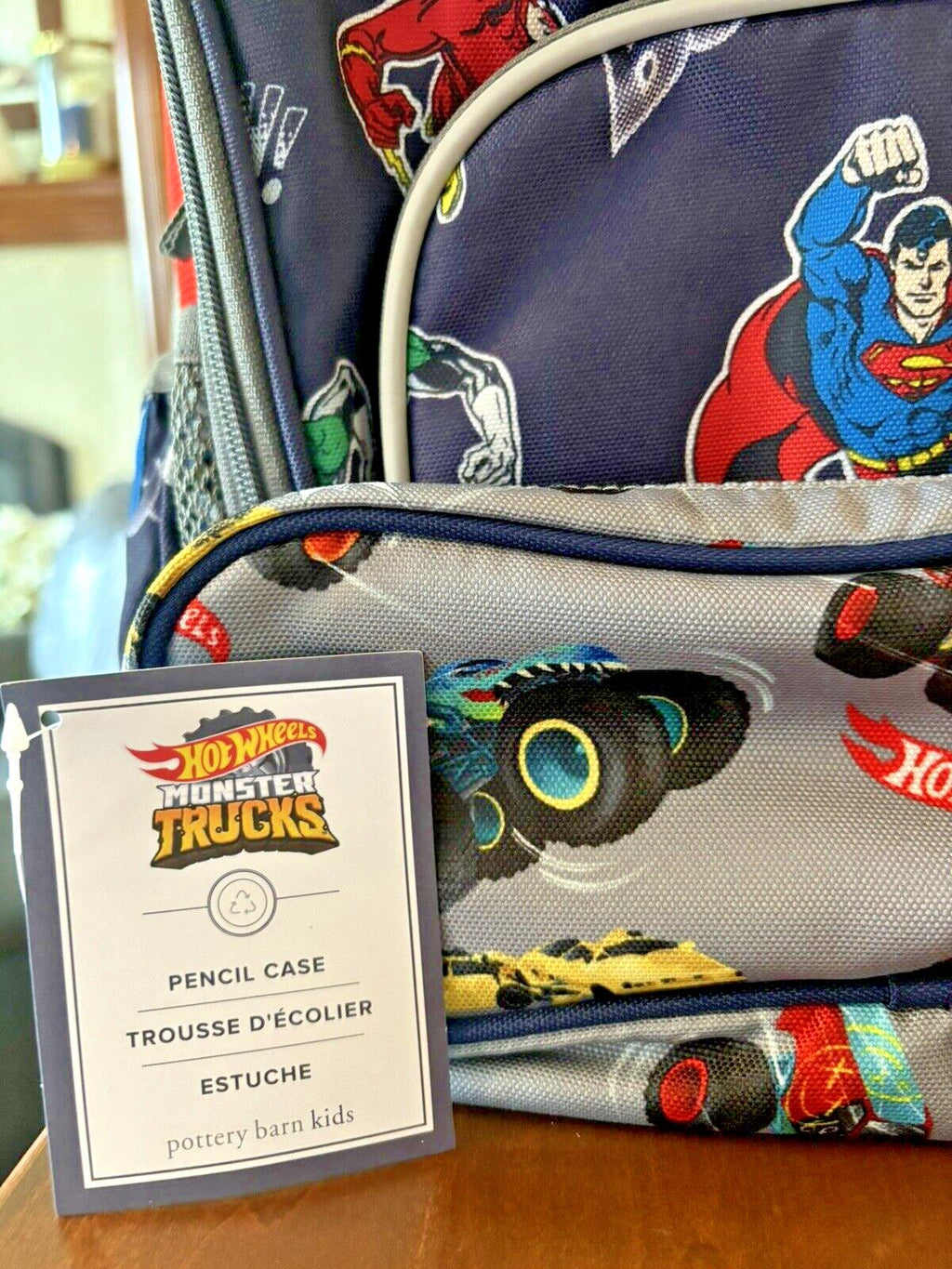 Pottery Barn school Disney backpack Marvel Avengers Hot Wheels Bag superHero ??.