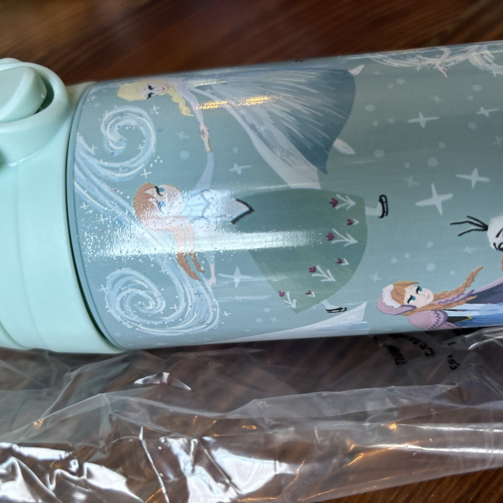 Disney School Pottery barn Frozen Elsa Water Bottle holiday Olaf Travel gift 1