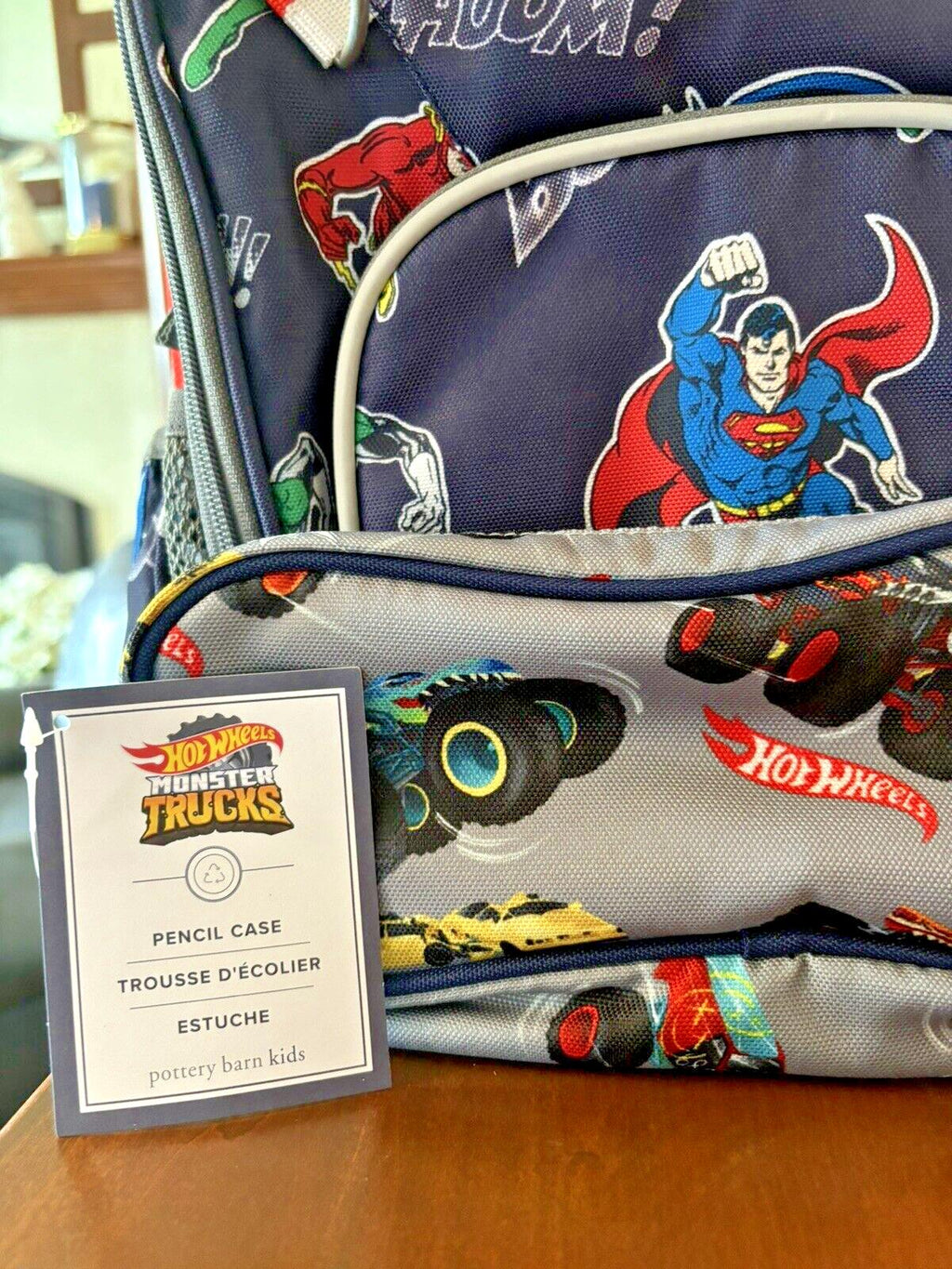 Pottery Barn school Disney backpack Marvel Avengers Hot Wheels Bag superHero ??.