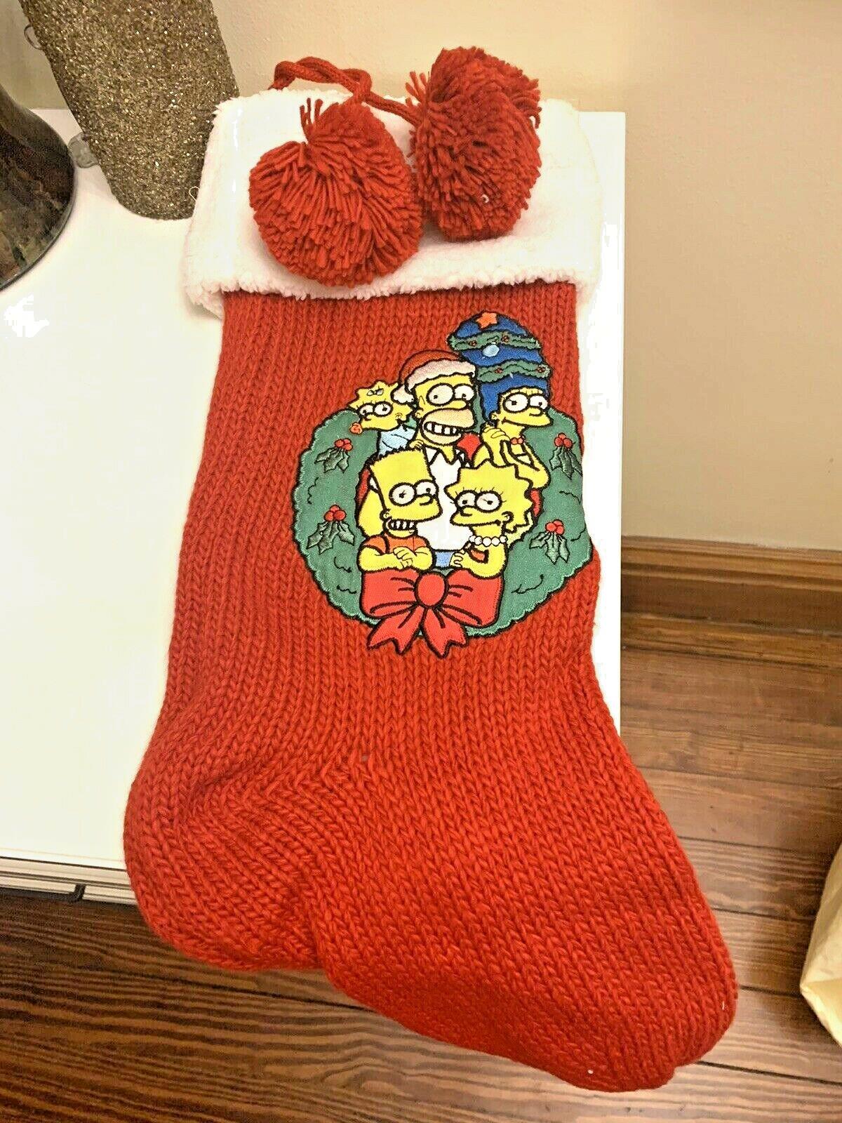 Pottery Barn Holiday Christmas stocking Simpsons Disney teen party gift school -