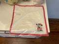 Disney Pottery Barn Mickey Mouse Napkin holiday heart Birthday gift Minnie  ?? ]