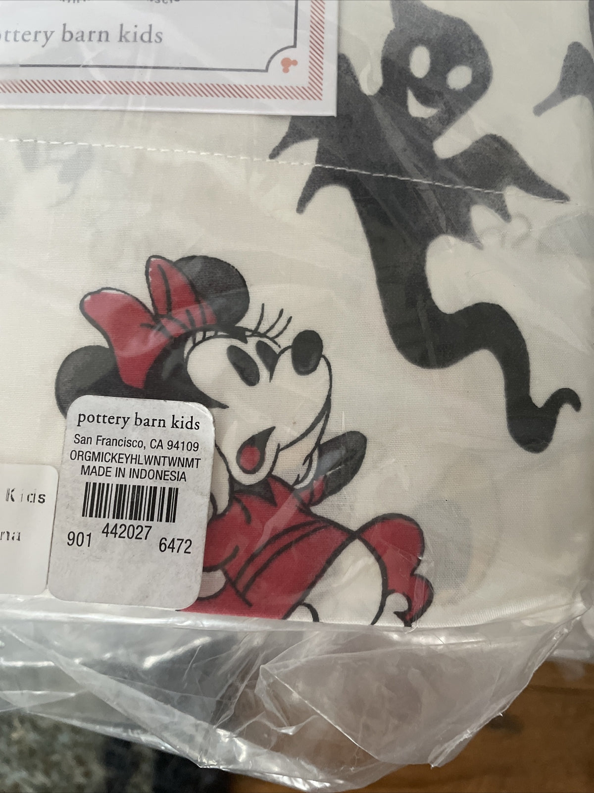 Pottery Barn Disney Mickey Mouse Holiday SHEET SET Halloween Twin gift Minnie  .