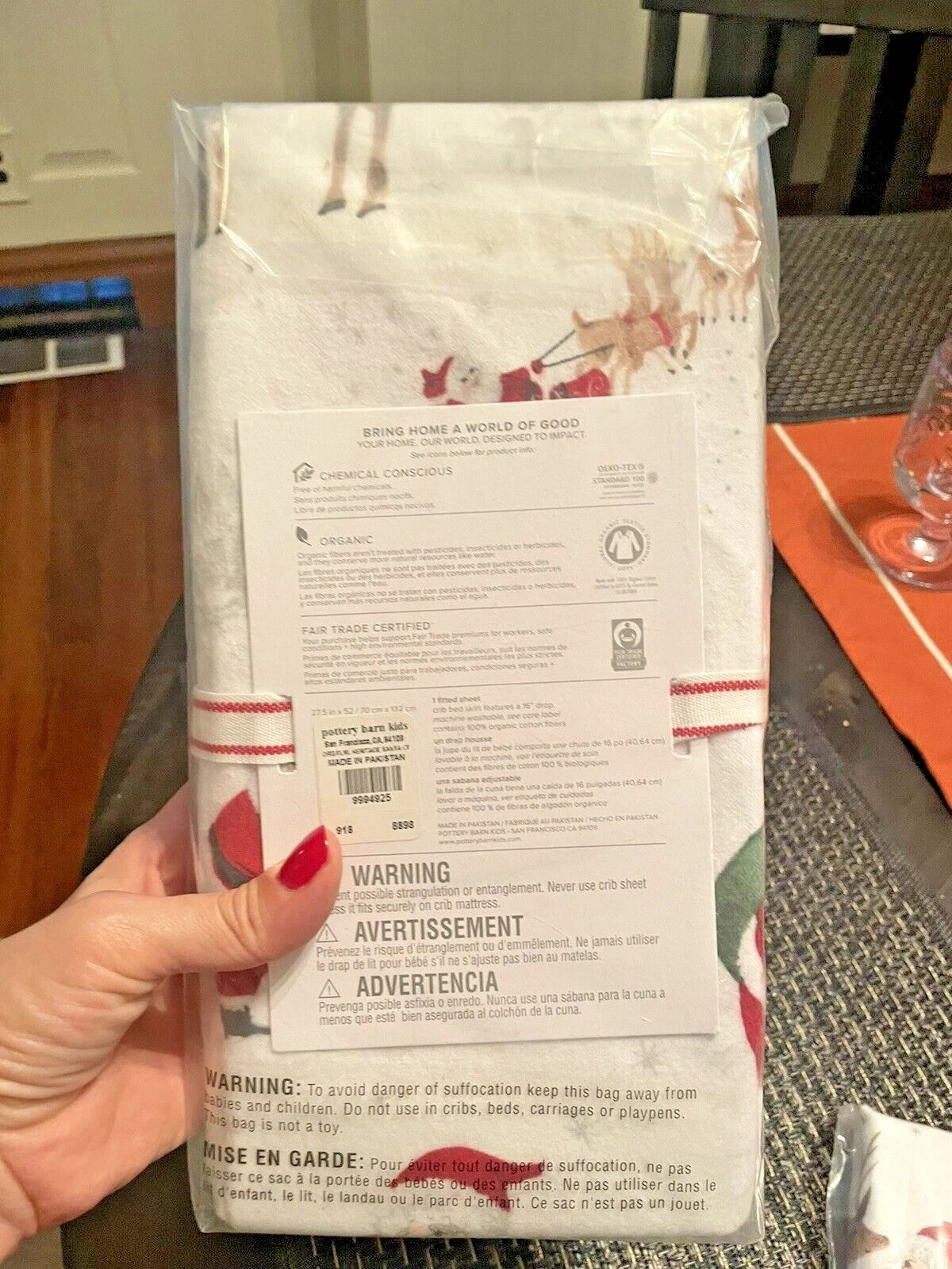 Pottery Barn holiday Christmas Rudolph Toddler baby Crib Sheet pillowcase set 2