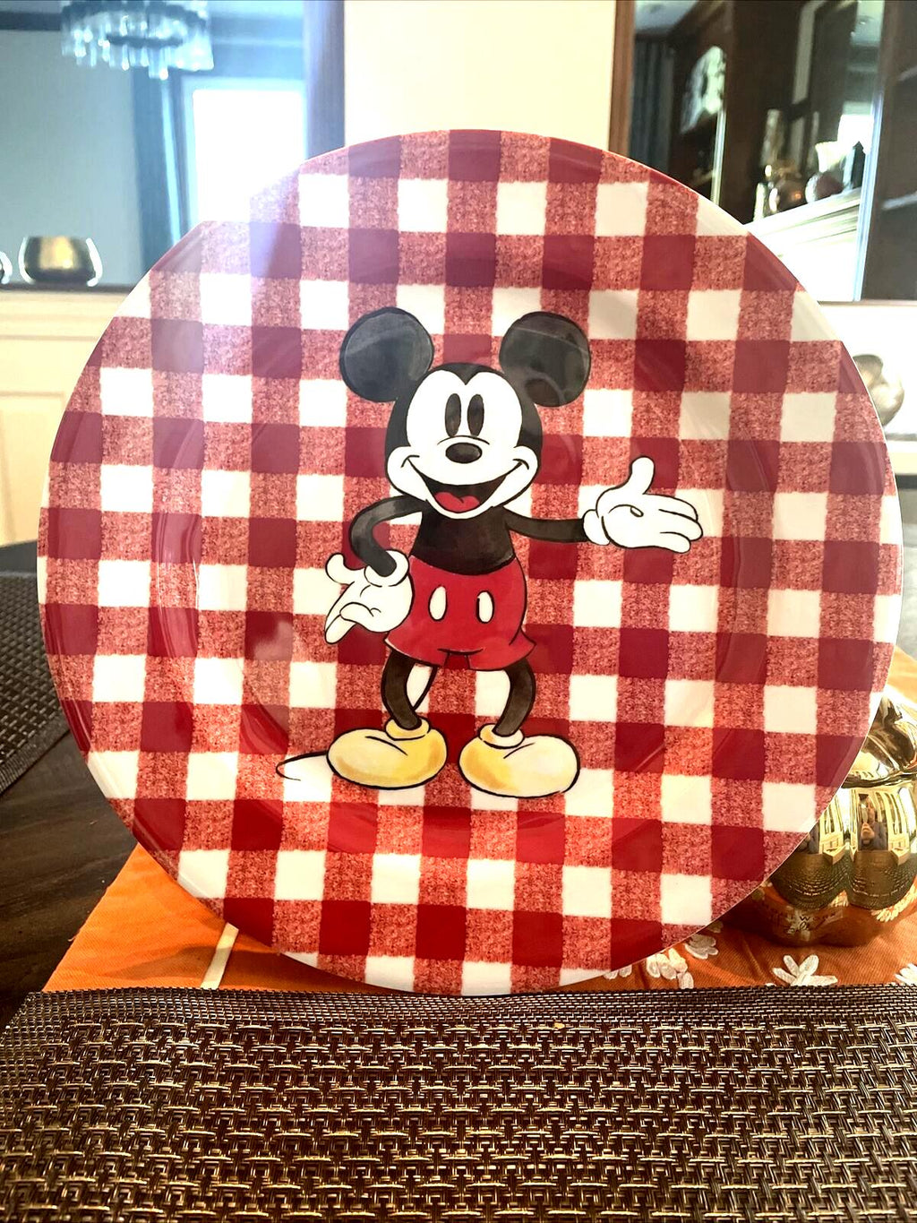 Pottery Barn Mickey Mouse Holiday Disney Christmas Dinner set School Kid gift m
