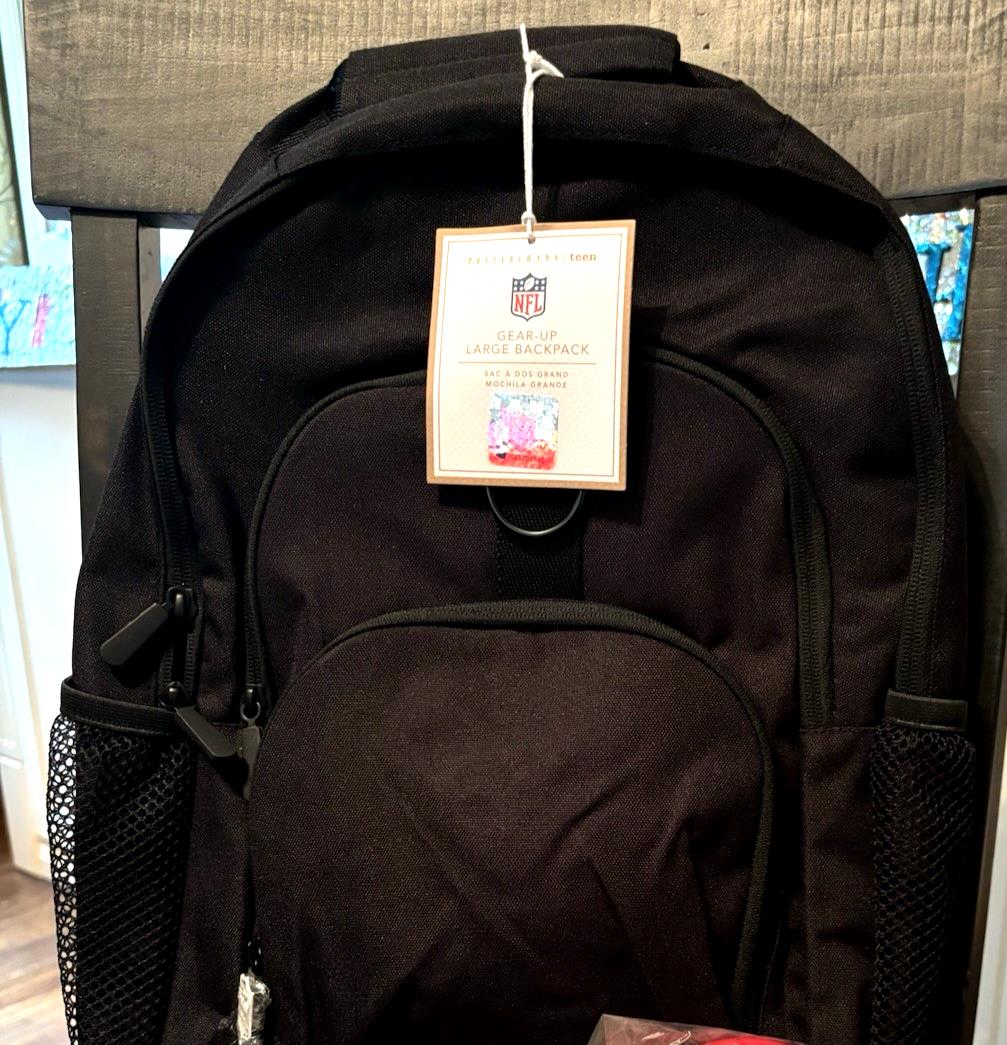 Pottery Barn School LARGE Backpack Football Baseball Travel Sport bag MLB NFL  .