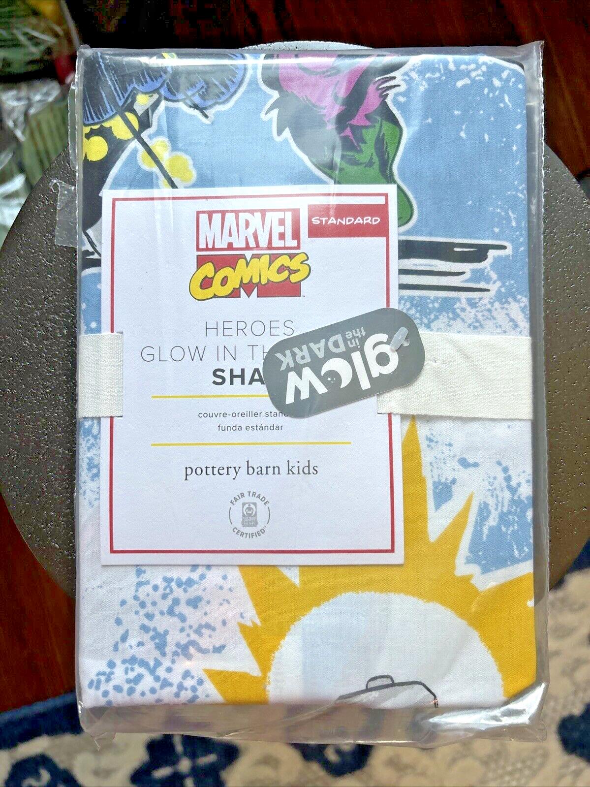 Pottery barn MARVEL Avengers superHERO Disney PILLOW Sham school boy SPACE [