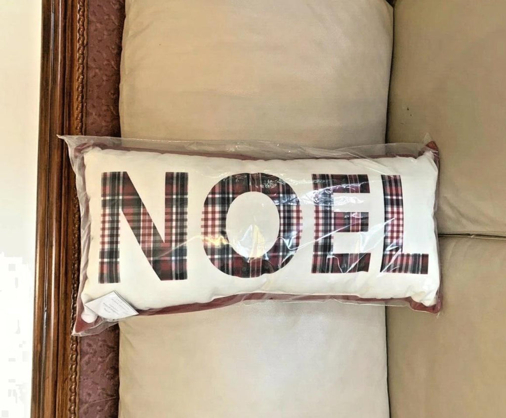 Pottery Barn Nutcracker Christmas Holiday Plaid Noel pillow party wedding gift