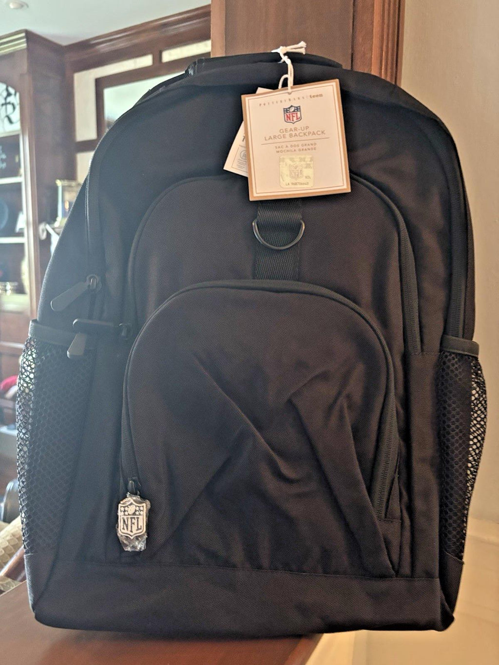 Pottery Barn School LARGE Backpack Football Baseball Travel Sport bag MLB NFL  .