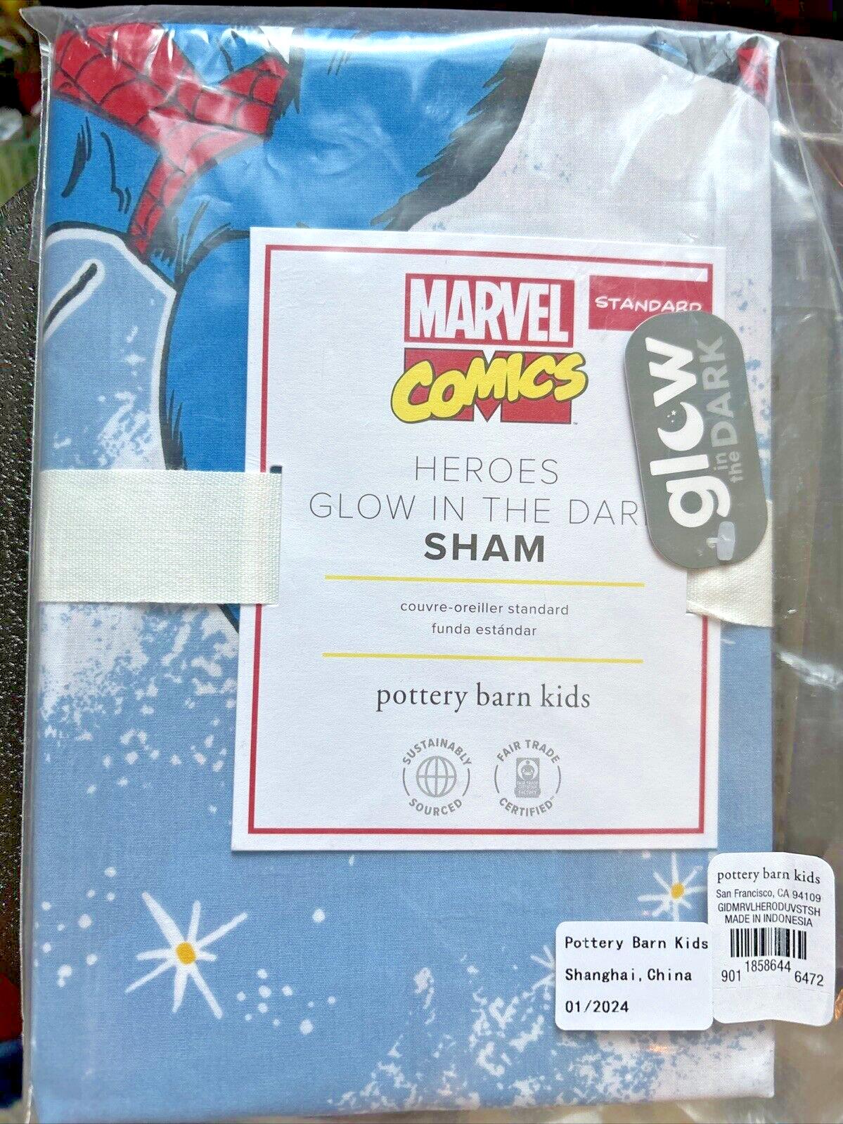 Pottery barn MARVEL Avengers superHERO Disney PILLOW Sham school boy SPACE [
