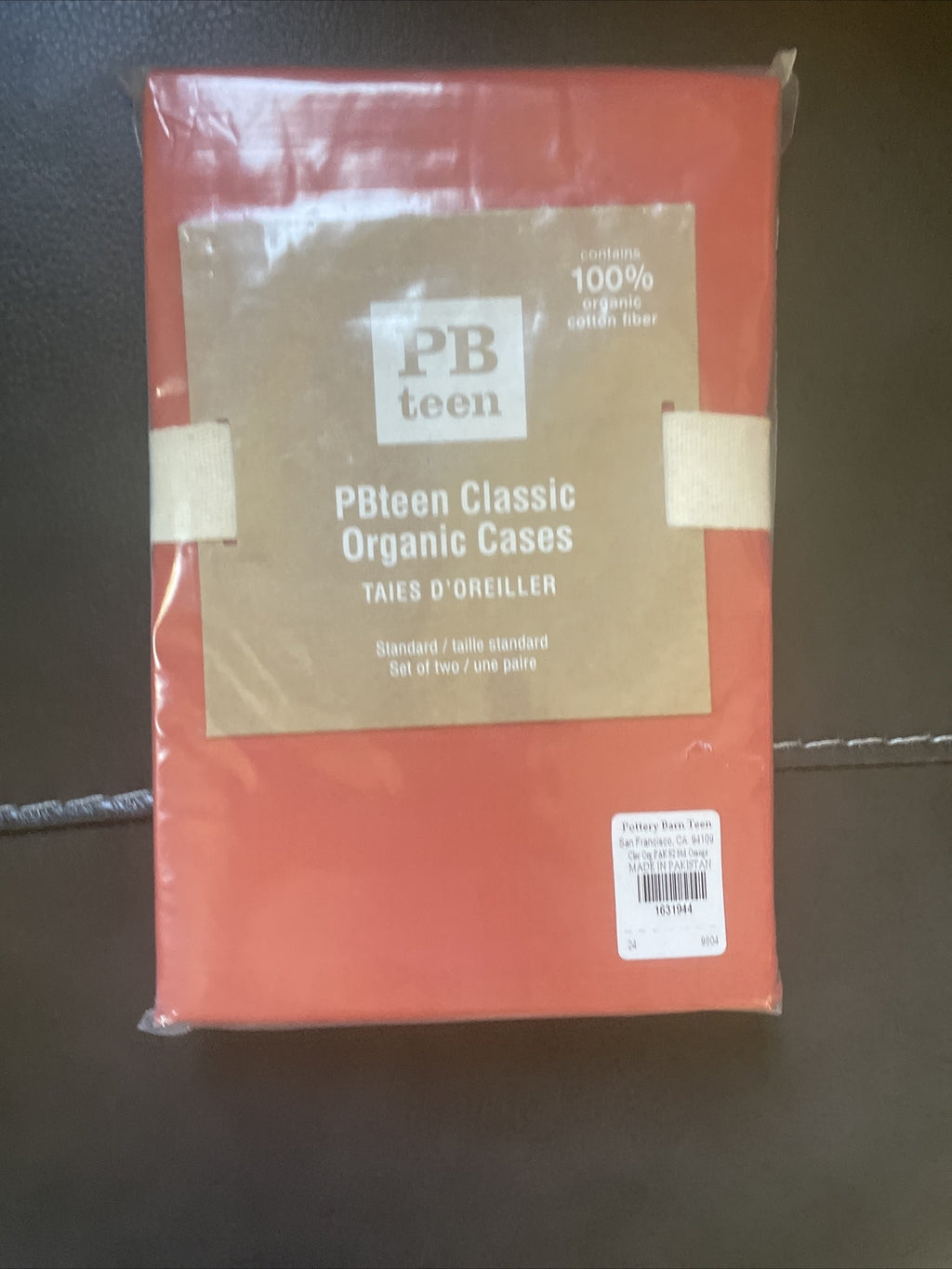 Pottery Barn holiday NFL sport Dorm football Gift school orange Pillowcase SET \