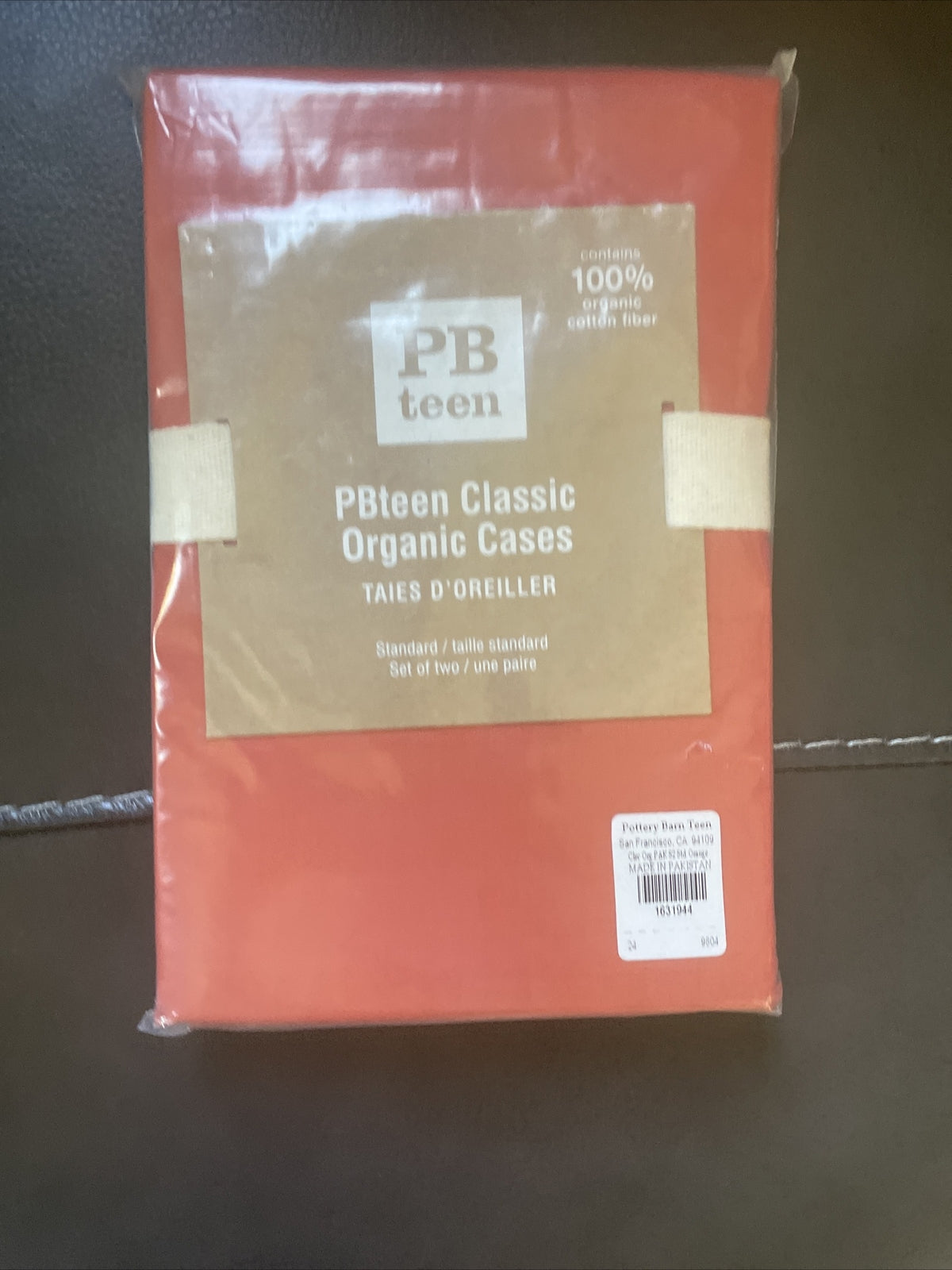Pottery Barn holiday NFL sport Dorm football Gift school orange Pillowcase SET \