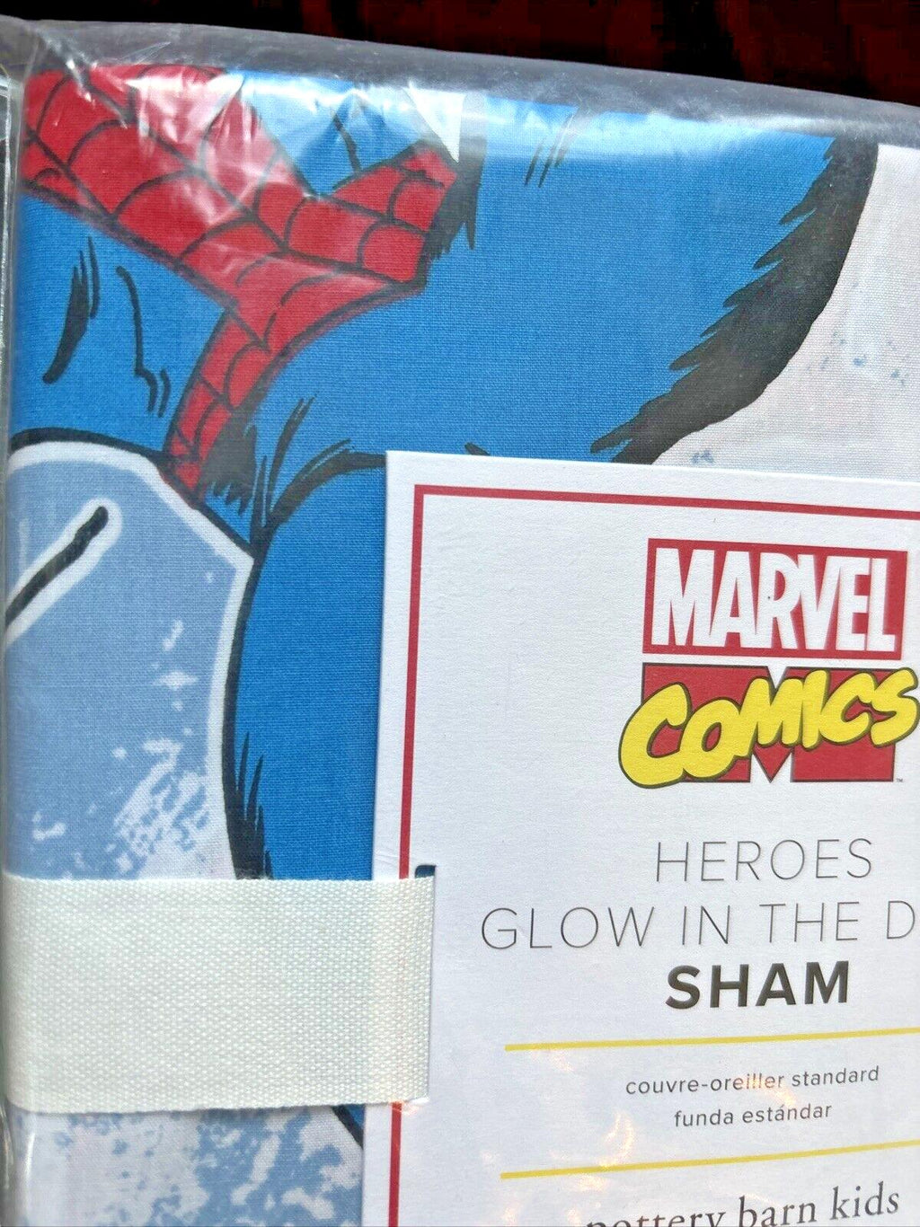 Pottery barn MARVEL Avengers superHERO Disney PILLOW Sham school boy SPACE [