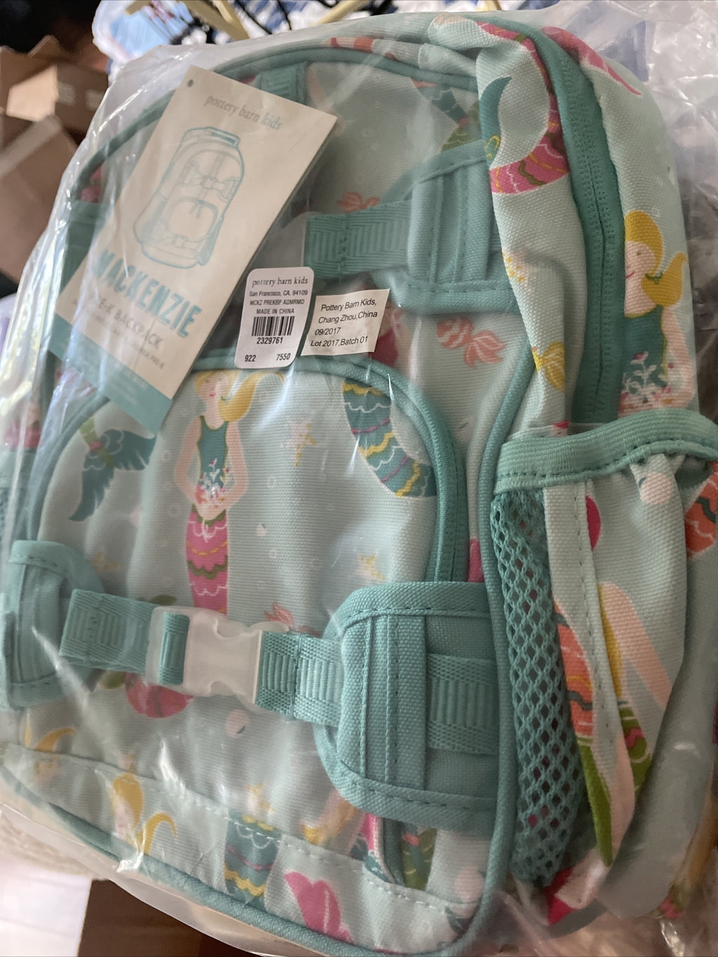 school Pottery barn Pre k MERMAID Mini BACKPACK Disney PRIncess  ?? party gift .