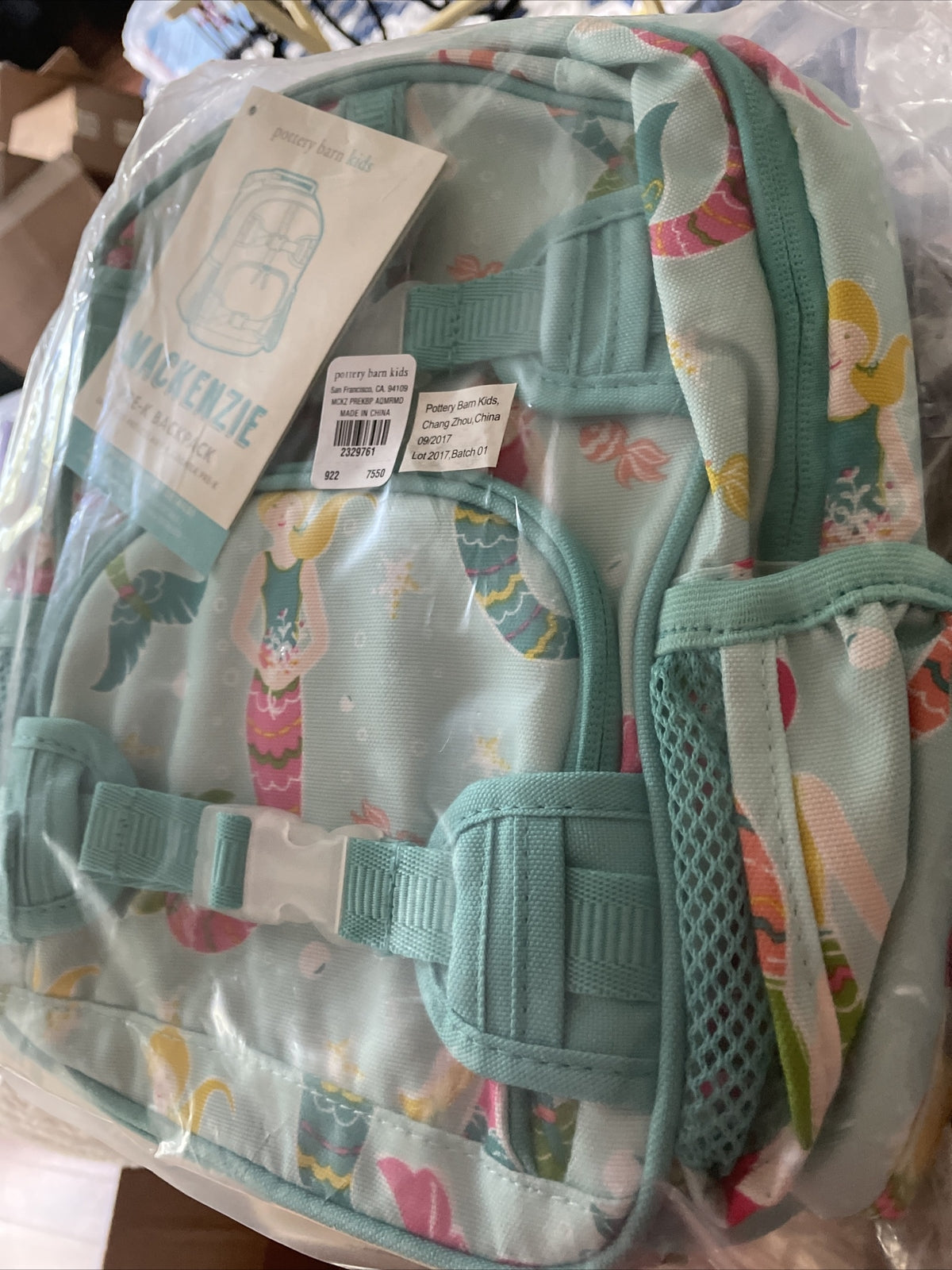 school Pottery barn Pre k MERMAID Mini BACKPACK Disney PRIncess  ?? party gift .