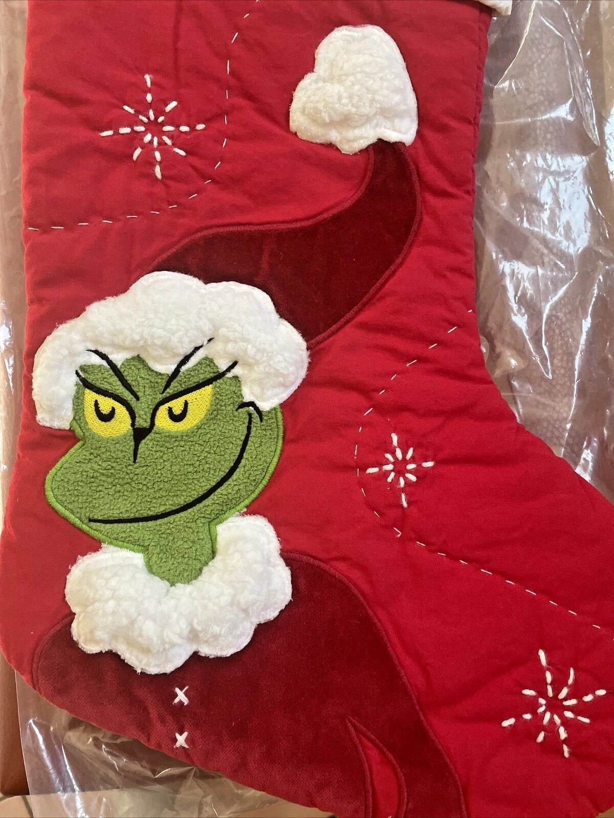 Pottery Barn Holiday Christmas stocking Grinch Disney gift party Rudolph kid red